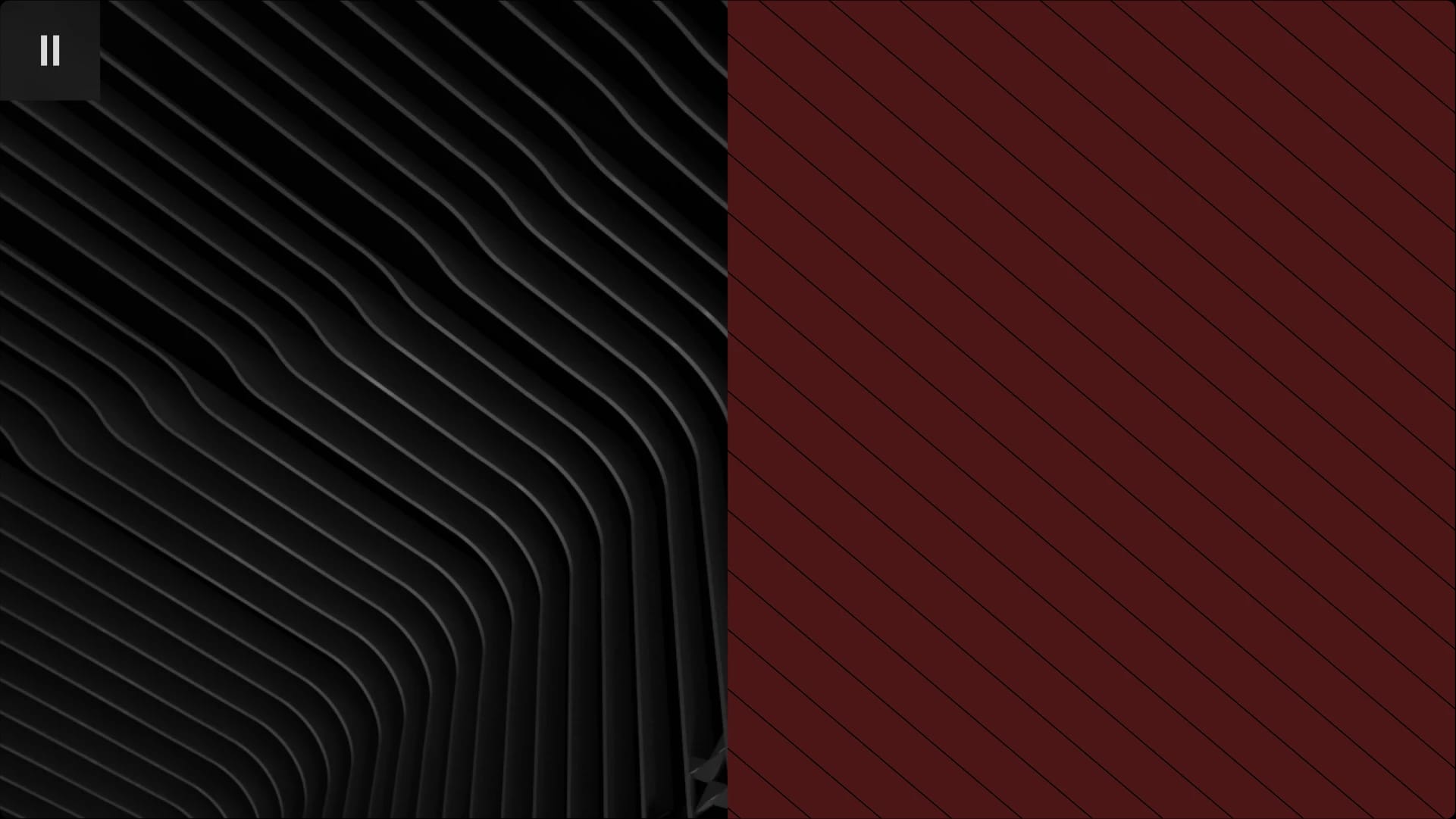 Abstract geometric pattern with black and dark red sections separated by a vertical line.