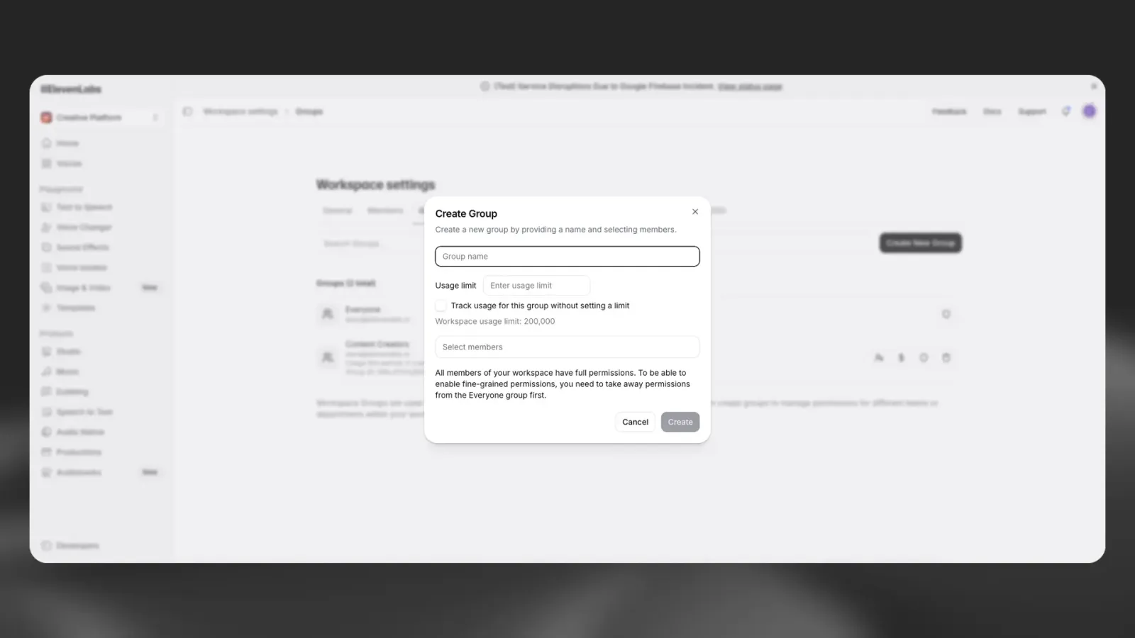 Interface voor factureringsgroep maken