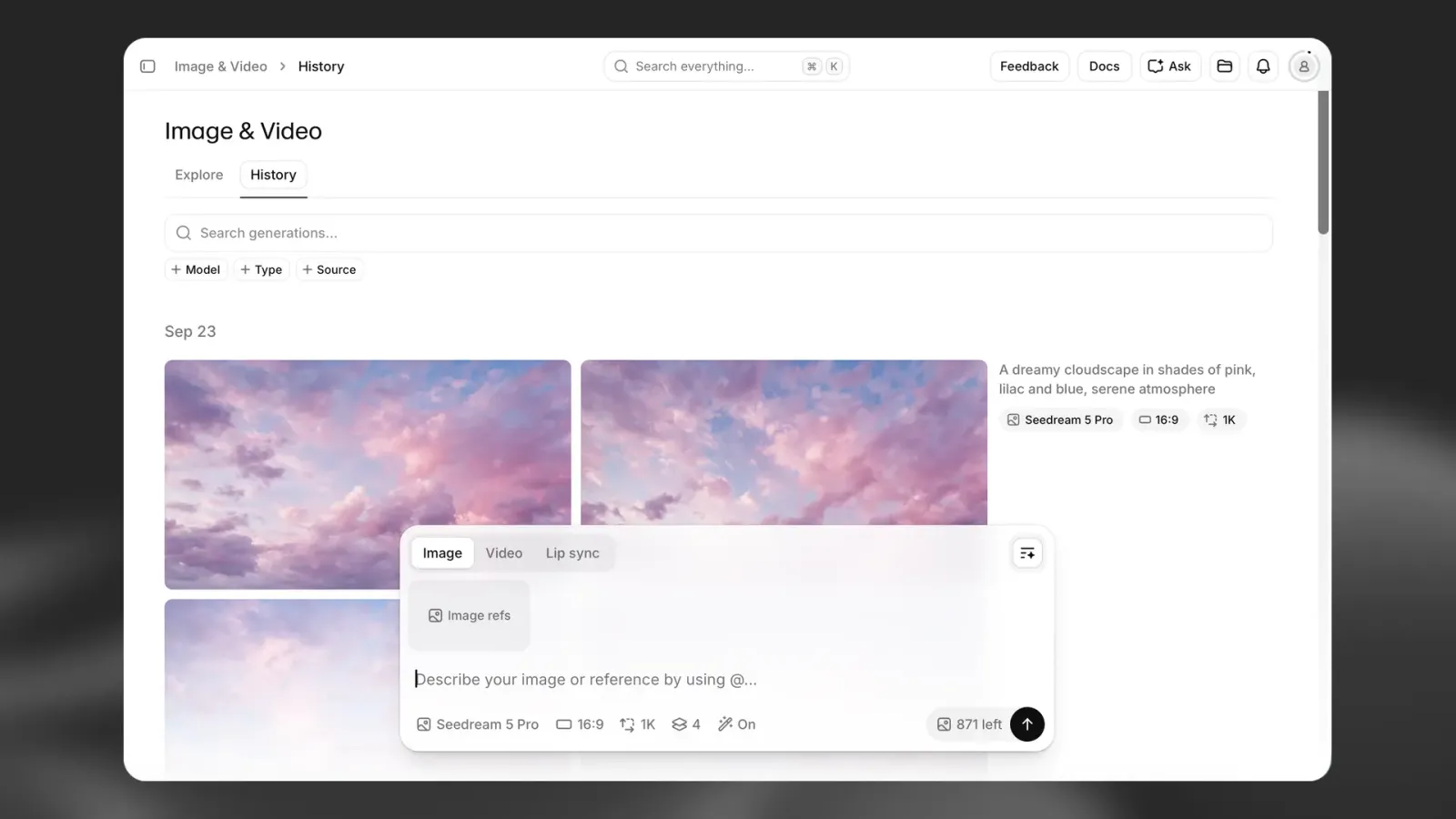 Videogeschiedenisinterface